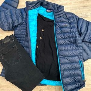 Women’s large Patagonia down jacket.
